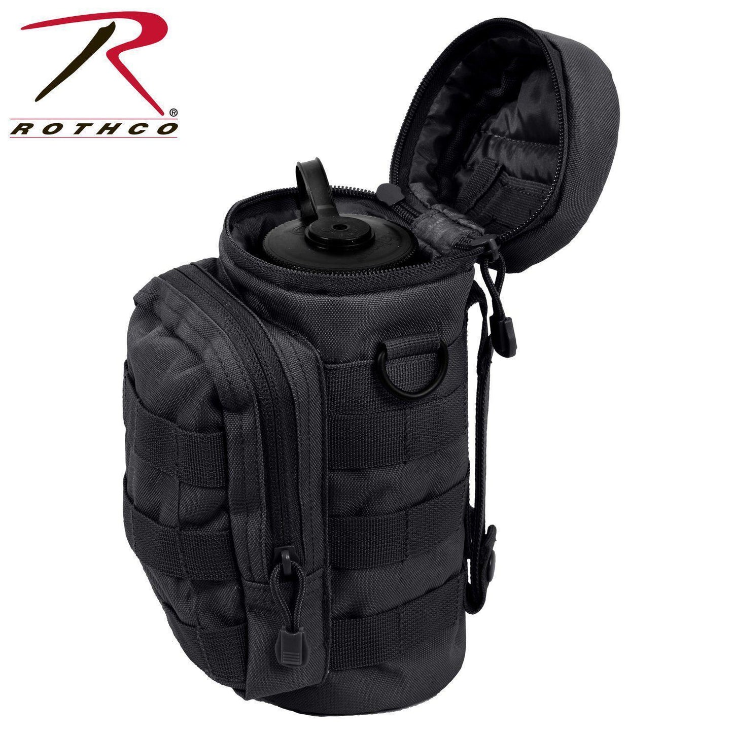 Rothco Water Bottle Survival Kit With MOLLE Compatible Pouch Black-Destination Gold Detectors