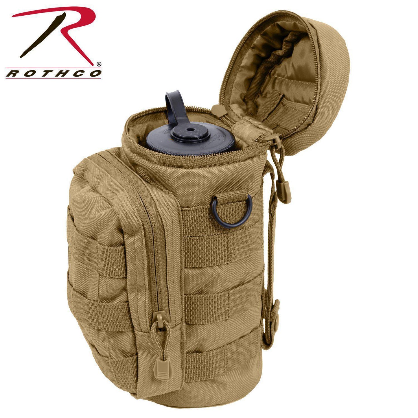 Rothco Water Bottle Survival Kit With MOLLE Compatible Pouch Coyote Brown-Destination Gold Detectors