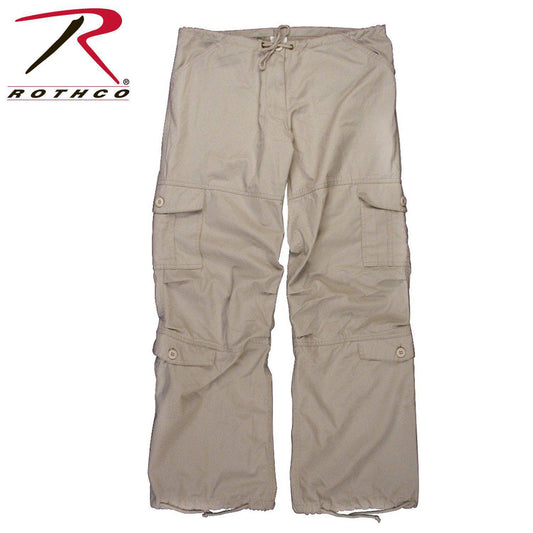 Rothco Women's Vintage Paratrooper Fatigue Pants Stone-Destination Gold Detectors